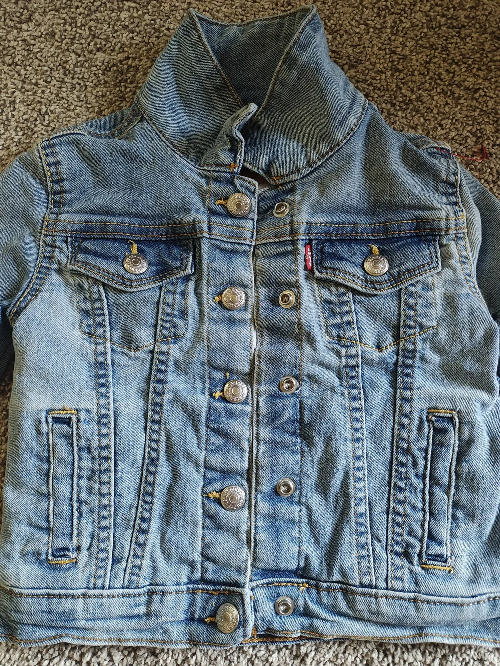 Levi's Light Blue Kids Denim Jacket with High Collar Size 4t